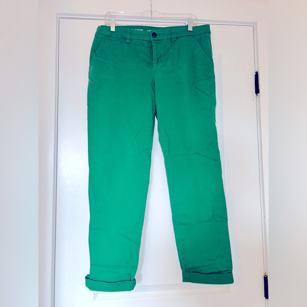 GAP Green Mid-Rise Khaki